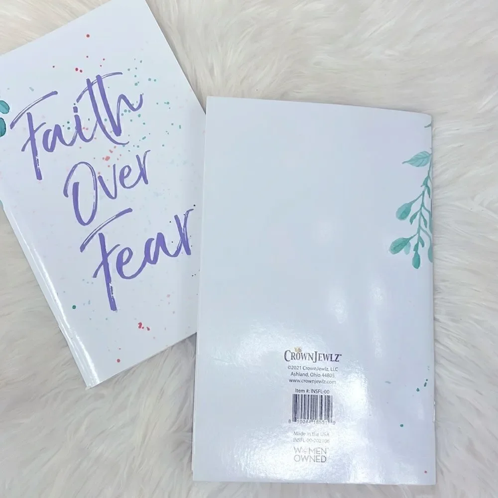 Journal | Faith over Fear quoted writing journal,Spiritual,Religious inspired.